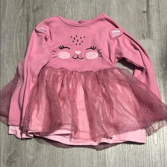 Pink Cat Face Tulle Dress - Picture 1 of 1